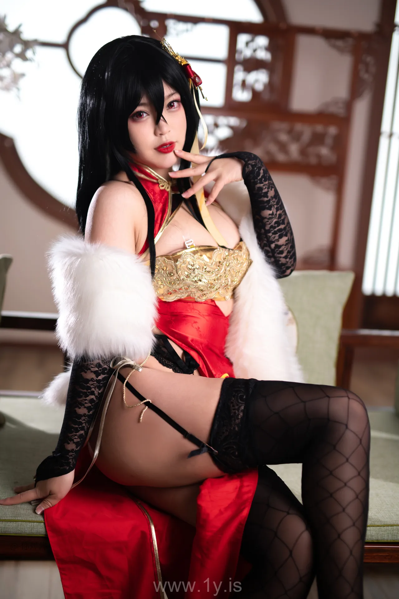 Coser@白烨 NO.013 Fancy Asian Cutie 大凤旗袍新年限定